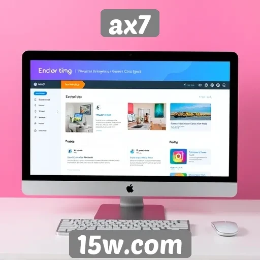 Navegando pela interface do site ax7