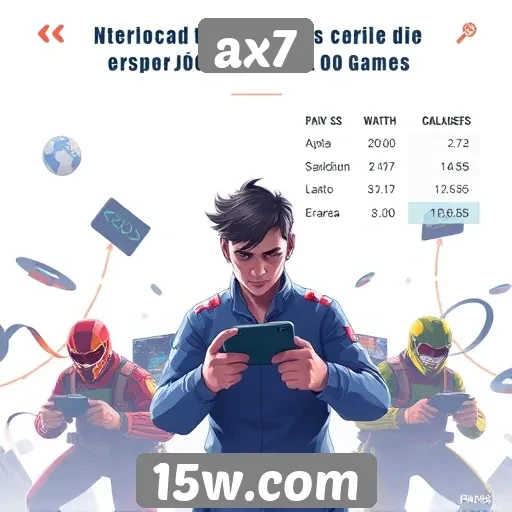 Desempenho de jogos populares no portal ax7